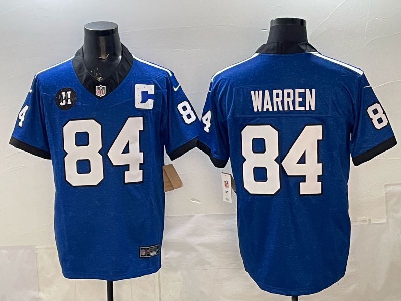 Men 2026 Indianapolis Colts #84 Warren blue Limited Nike NFL Jersey style 03->indianapolis colts->NFL Jersey